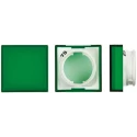 Omron Green Square Push Button Lens for Use with A16 Series LED/Incandescent Lamp Push Button Switch A165L-AG