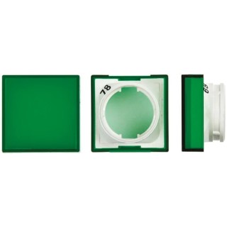 Omron Green Square Push Button Lens for Use with A16 Series LED/Incandescent Lamp Push Button Switch A165L-AG