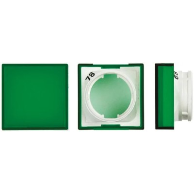 Omron Green Square Push Button Lens for Use with A16 Series LED/Incandescent Lamp Push Button Switch A165L-AG