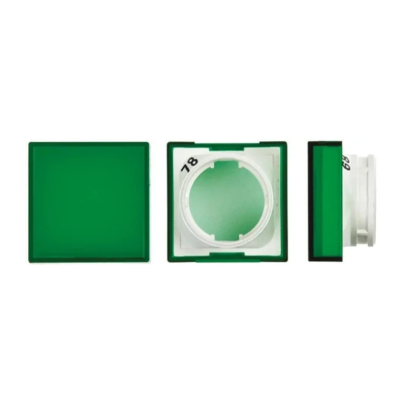 Omron Green Square Push Button Lens for Use with A16 Series LED/Incandescent Lamp Push Button Switch A165L-AG