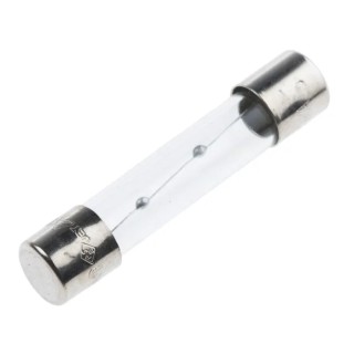 RS PRO 5A T Glass Cartridge Fuse 6.3 x 32 mm 250V AC Time-Delay Fuse 611-0282