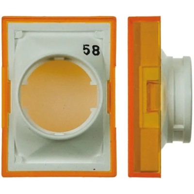 Omron Yellow Rectangular Push Button Lens for Use with A16 Series LED and Incandescent Lamp Push Button Switch A165L-JY