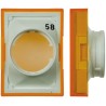 Omron Yellow Rectangular Push Button Lens for Use with A16 Series LED and Incandescent Lamp Push Button Switch A165L-JY