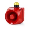 AUER Signal ACM Series Yellow Beacon-Sounder Combination 24V AC/DC 113dB IP65 Polycarbonate Housing IP65