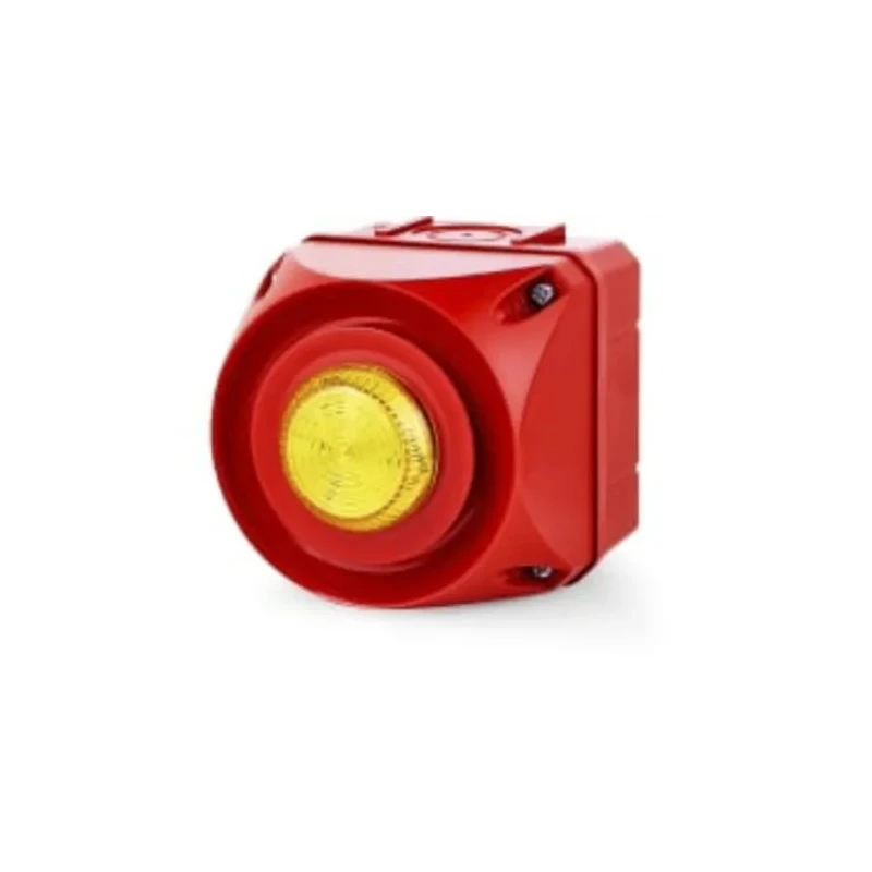 AUER Signal Yellow Beacon-Sounder Combination 24V ac/dc, 108dB (1m), Polycarbonate Housing, Multi-Tone Electronic Alarm IP66