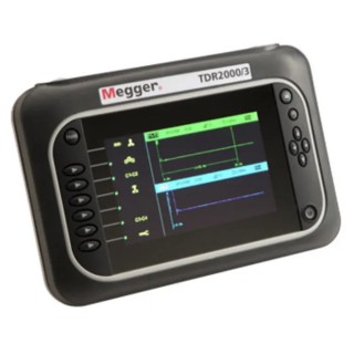 Megger Time Domain Reflectometer USB Interface 2 ns Pulse Width, ±1% Accuracy, Lithium-ion Battery, 12h Life TDR2000/3P
