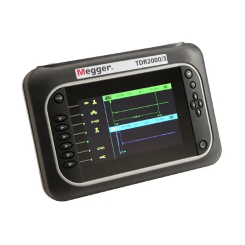 Megger Time Domain Reflectometer USB Interface 2 ns Pulse Width, ±1% Accuracy, Lithium-ion Battery, 12h Life TDR2000/3P