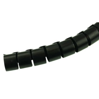HellermannTyton Spiral Cable Wrap Polypropylene Black 27 mm Diameter 25 m Length Helawrap Series 161-64401 HWPP25-PP-BK