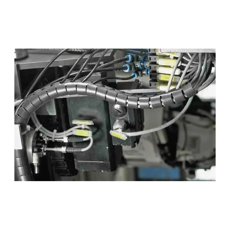 HellermannTyton Spiral Cable Wrap Polypropylene Black 27 mm Diameter 25 m Length Helawrap Series 161-64401 HWPP25-PP-BK