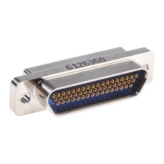 Glenair MWDM 51 Way Straight Panel Mount Micro-D Sub Connector Female MWDM2L-51SSB