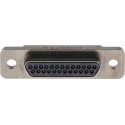 Glenair 25 Way Straight Panel Mount Micro-D D-Sub Connector Male MWDM2L-25PSB