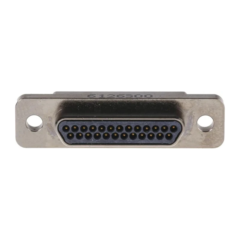 Glenair 25 Way Straight Panel Mount Micro-D D-Sub Connector Male MWDM2L-25PSB