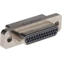 Glenair 25 Way Straight Panel Mount Micro-D D-Sub Connector Male MWDM2L-25PSB