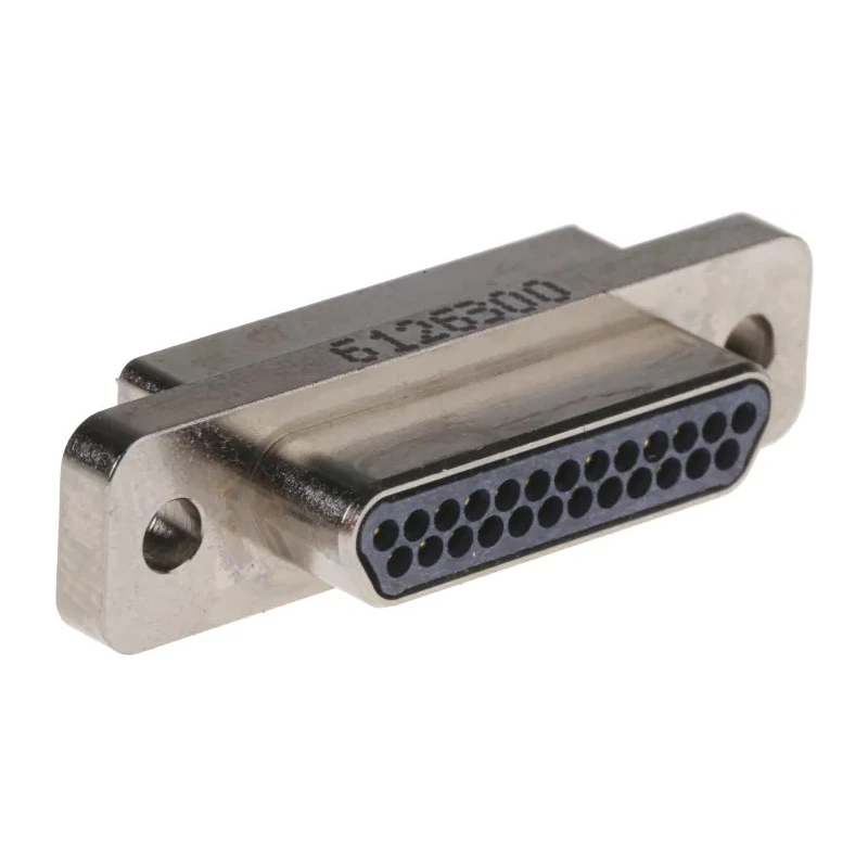 Glenair 25 Way Straight Panel Mount Micro-D D-Sub Connector Male MWDM2L-25PSB