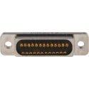 Glenair 25 Way Straight Panel Mount Micro-D D-Sub Connector Male MWDM2L-25PSB