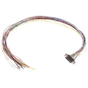 Glenair MWDM 25 Way Straight Through Hole Micro-D Male D-Sub Connector with Jack Screw MWDM2L-25P-6E5-18B