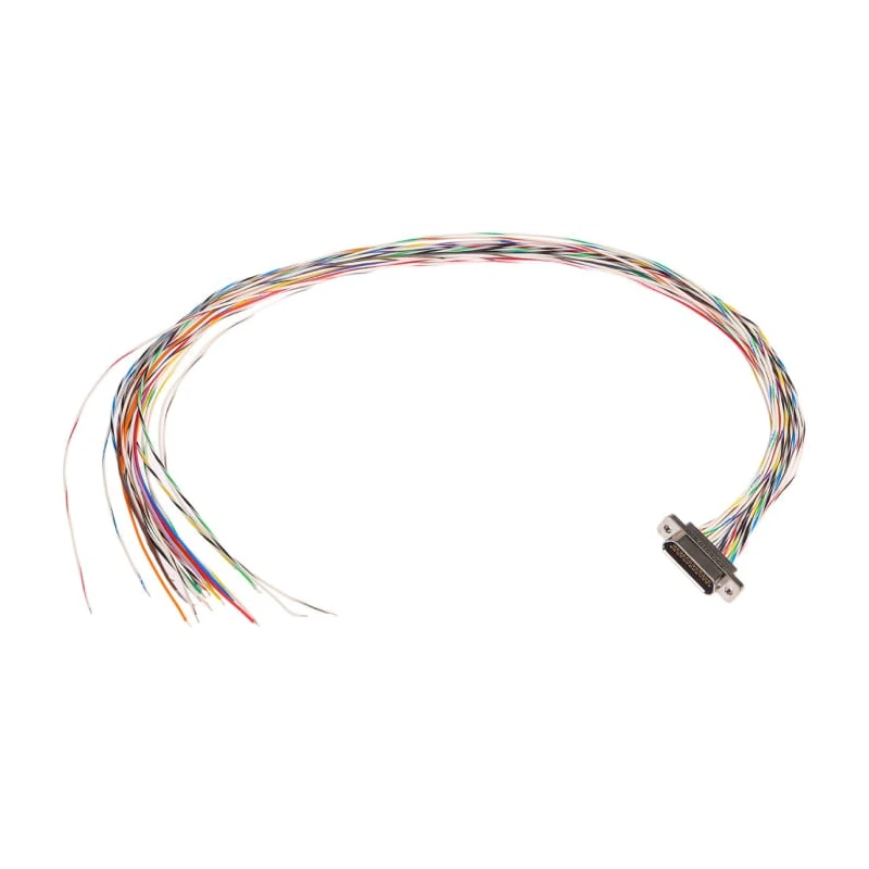 Glenair MWDM 25 Way Straight Through Hole Micro-D D-Sub Connector with Jack Screw Male MWDM2L-25S-6E5-18B