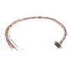 Glenair MWDM 25 Way Straight Through Hole Micro-D D-Sub Connector with Jack Screw Male MWDM2L-25S-6E5-18B