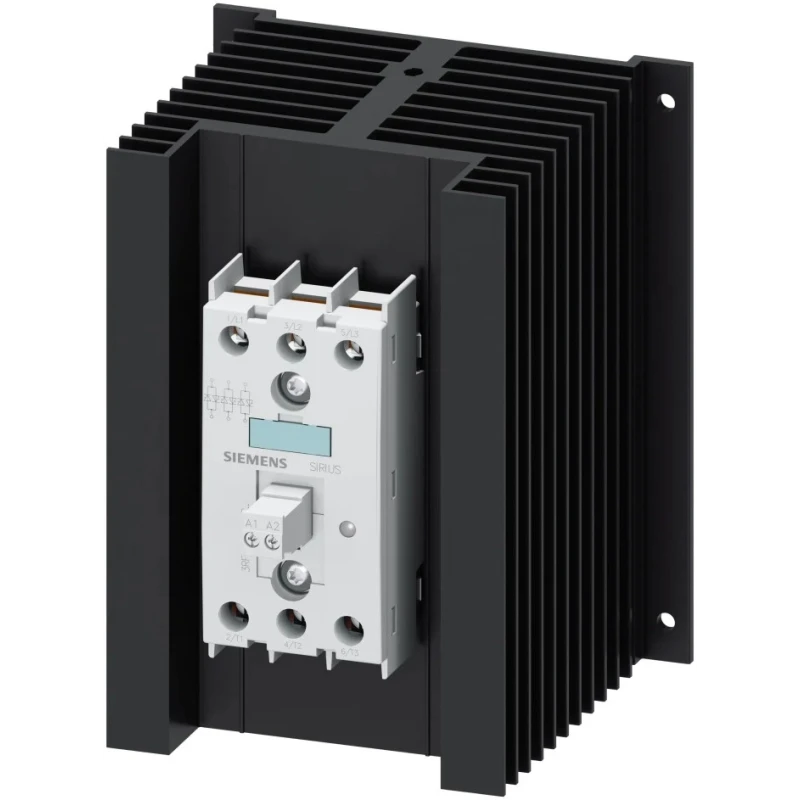 Siemens Solid State Relay 3RF2 Series, 50A Load Current, DIN Rail Mount, 600V Load Voltage, 4-30V DC Control 3RF2450-1AC45