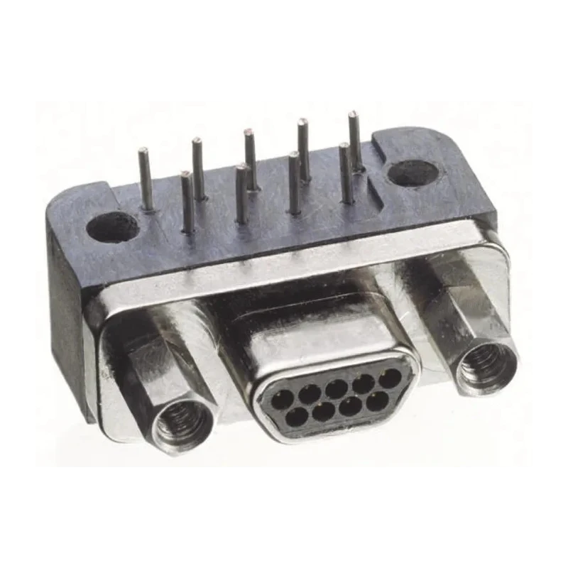 Glenair MWDM 9 Way Right Angle 2.54 mm Pitch Through Hole D-Sub Connector Male MWDM2L-9PCBRP-.110