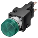 Siemens Panel Mount LED Pilot Light 250V, 10A, IP65/IP67, 16 mm Cutout, Round 3SB2204-6BC06
