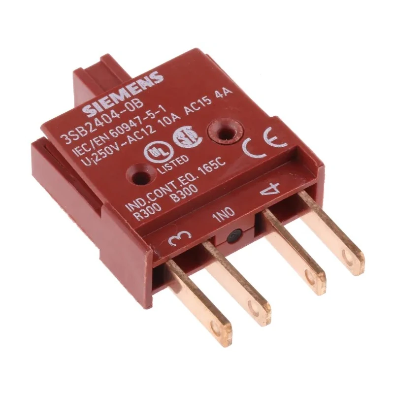Siemens 3SB2 Series Contact Block, 230V, 5V, 1 Normally Open Contact Configuration 3SB2404-0B