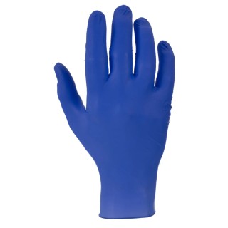 Polyco Healthline Indigo Purple Nitrile Disposable Gloves Size L Chemical Resistant 100 Pcs MFNP100/03