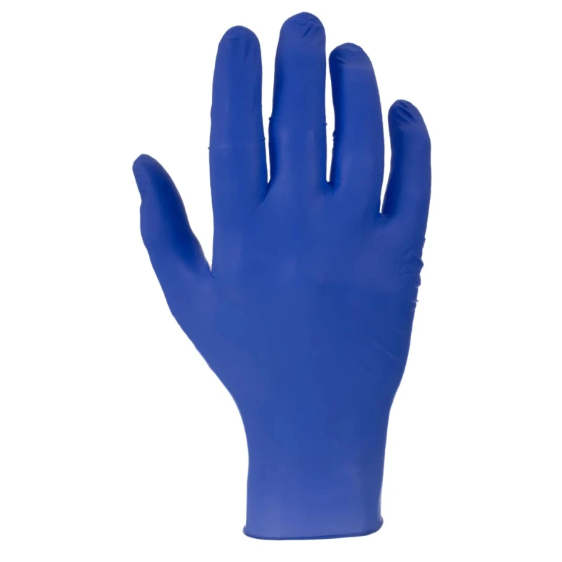 Polyco Healthline Indigo Purple Nitrile Disposable Gloves Size L Chemical Resistant 100 Pcs MFNP100/03