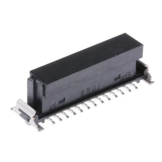ERNI SMC Series Straight Surface PCB Socket 26-Contact 2 Row 1.27 mm Pitch Solder 154806 / 154806-E
