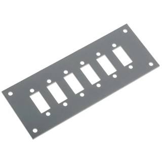 RS PRO SSPF Series Thermocouple Panel for Use with Up to 4 Screw In Fascia Sockets, Anodised Aluminium, RoHS 611-8208