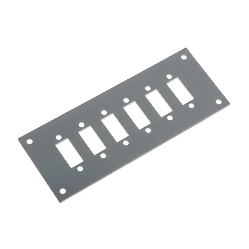 RS PRO SSPF Series Thermocouple Panel for Use with Up to 4 Screw In Fascia Sockets, Anodised Aluminium, RoHS 611-8208