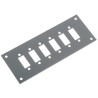 RS PRO SSPF Series Thermocouple Panel for Use with Up to 4 Screw In Fascia Sockets, Anodised Aluminium, RoHS 611-8208