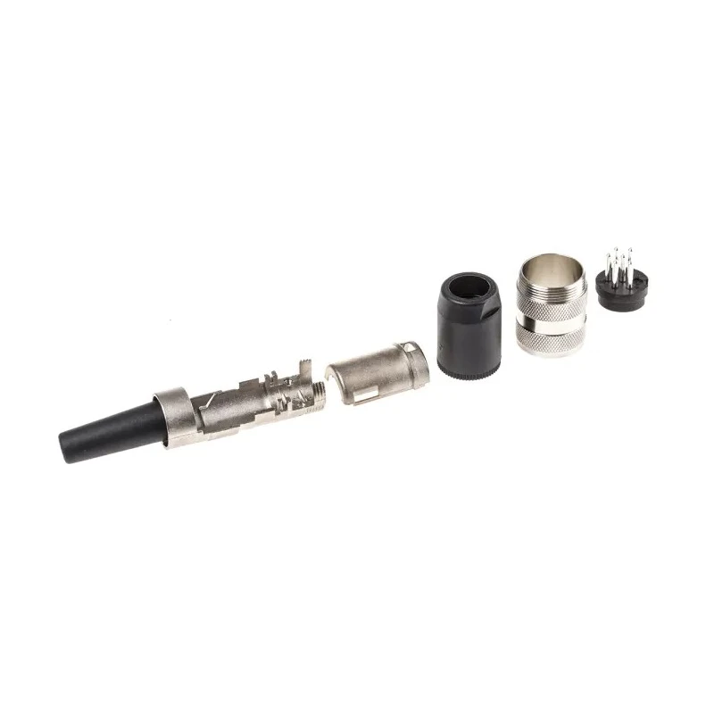 Amphenol Industrial signalmate C091 6 Pole Straight M16 DIN Plug, 5A, 300V, IP40, Screw-On, Cable T3400 001 RS
