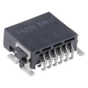 ERNI SMC Series Right Angle Surface PCB Header 12 Contact 1.27 mm Pitch 2 Row Shrouded 154763 / 154763-E