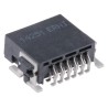 ERNI SMC Series Right Angle Surface PCB Header 12 Contact 1.27 mm Pitch 2 Row Shrouded 154763 / 154763-E