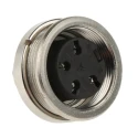 Amphenol Industrial signalmate C091 4 Pole Straight M16 DIN Socket 5A 300V IP40 Panel Mount T3303 000 RS