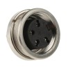 Amphenol Industrial signalmate C091 4 Pole Straight M16 DIN Socket 5A 300V IP40 Panel Mount T3303 000 RS