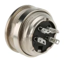 Amphenol Industrial signalmate C091 4 Pole Straight M16 DIN Socket 5A 300V IP40 Panel Mount T3303 000 RS