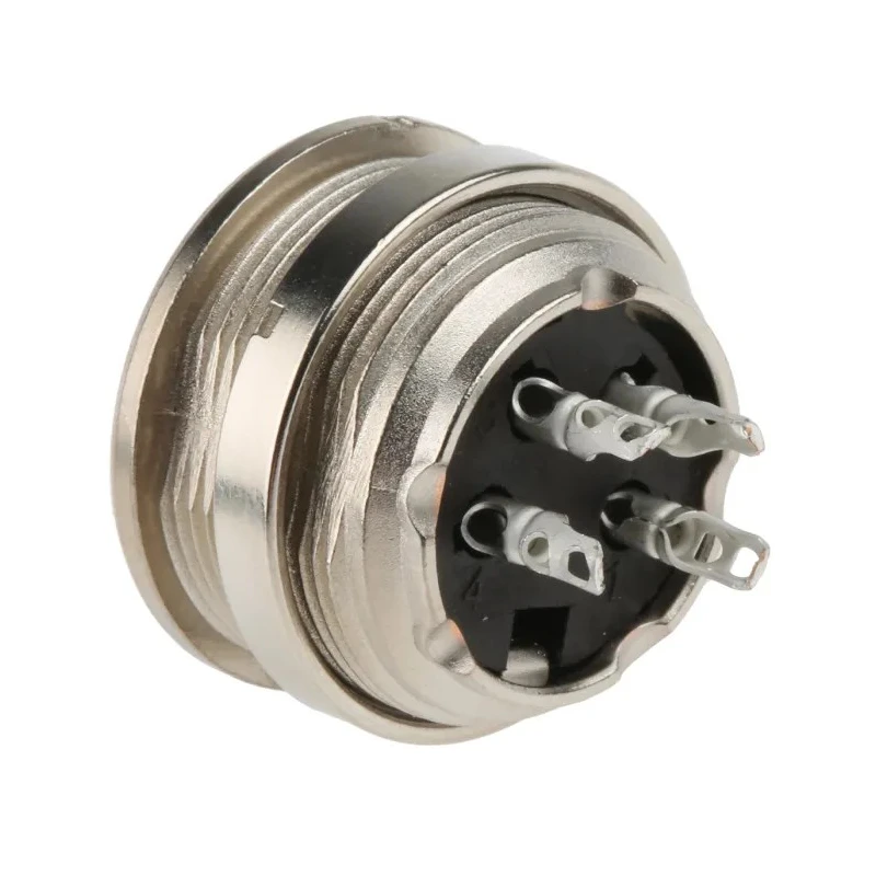 Amphenol Industrial signalmate C091 4 Pole Straight M16 DIN Socket 5A 300V IP40 Panel Mount T3303 000 RS