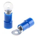 RS PRO Insulated Ring Terminal M2 Stud Size, 16 AWG to 14 AWG Wire Size, Vinyl Insulation, Blue E245391 613-9407