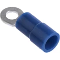 RS PRO Insulated Ring Terminal M3 Stud Size, 16-14 AWG Wire Size, Vinyl Insulation, Blue E245391 613-9609