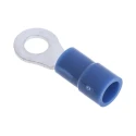 RS PRO Vinyl Insulated Ring Terminal M4 Stud Size, Suitable for 16 AWG to 14 AWG Wire Size, Blue, Copper Contact 613-9508