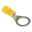 RS PRO Insulated Ring Terminal M10 Stud Size 12 AWG to 10 AWG Wire Size Yellow Vinyl E245391 613-9457