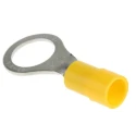 RS PRO Insulated Ring Terminal M10 Stud Size 12 AWG to 10 AWG Wire Size Yellow Vinyl E245391 613-9457
