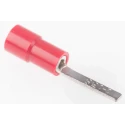 RS PRO Insulated Crimp Blade Terminal 13 mm Blade Length 22 AWG to 16 AWG Red 613-9700