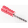 RS PRO Insulated Crimp Blade Terminal 13 mm Blade Length 22 AWG to 16 AWG Red 613-9700