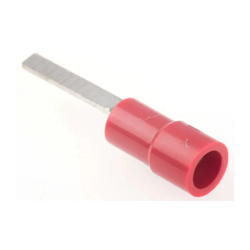 RS PRO Insulated Crimp Blade Terminal 13 mm Blade Length 22 AWG to 16 AWG Red 613-9700