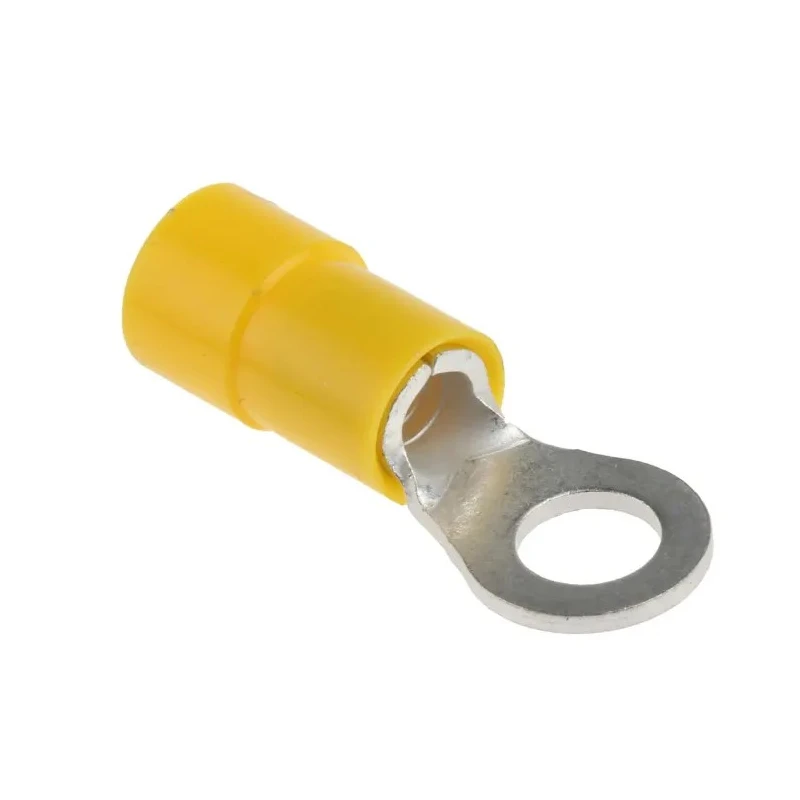 RS PRO Insulated Vinyl Ring Terminal M5 Stud Size 12 AWG to 10 AWG Yellow E245391 613-9659
