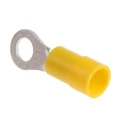 RS PRO Insulated Vinyl Ring Terminal M5 Stud Size 12 AWG to 10 AWG Yellow E245391 613-9659