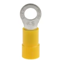 RS PRO Insulated Vinyl Ring Terminal M5 Stud Size 12 AWG to 10 AWG Yellow E245391 613-9659